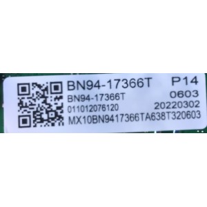 MAIN PARA SMART TV SAMSUNG 4K RESOLUCION (3840 x 2160) / NUMERO DE PARTE BN94-17366T / BN41-02844E / BN9417366T / BN4102844E / 17366T / BN97-19587L / 011012076120 / PANEL CY-SA050HGCV4H / DISPLAY PT500GT02-8 / MODELO UN50AU8000BXZA XP22